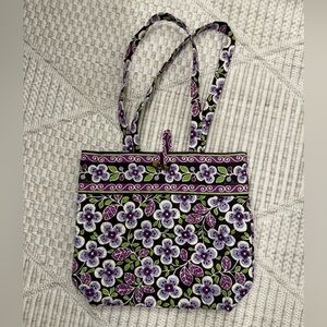 Vera Bradley Purple and Green Floral Tote